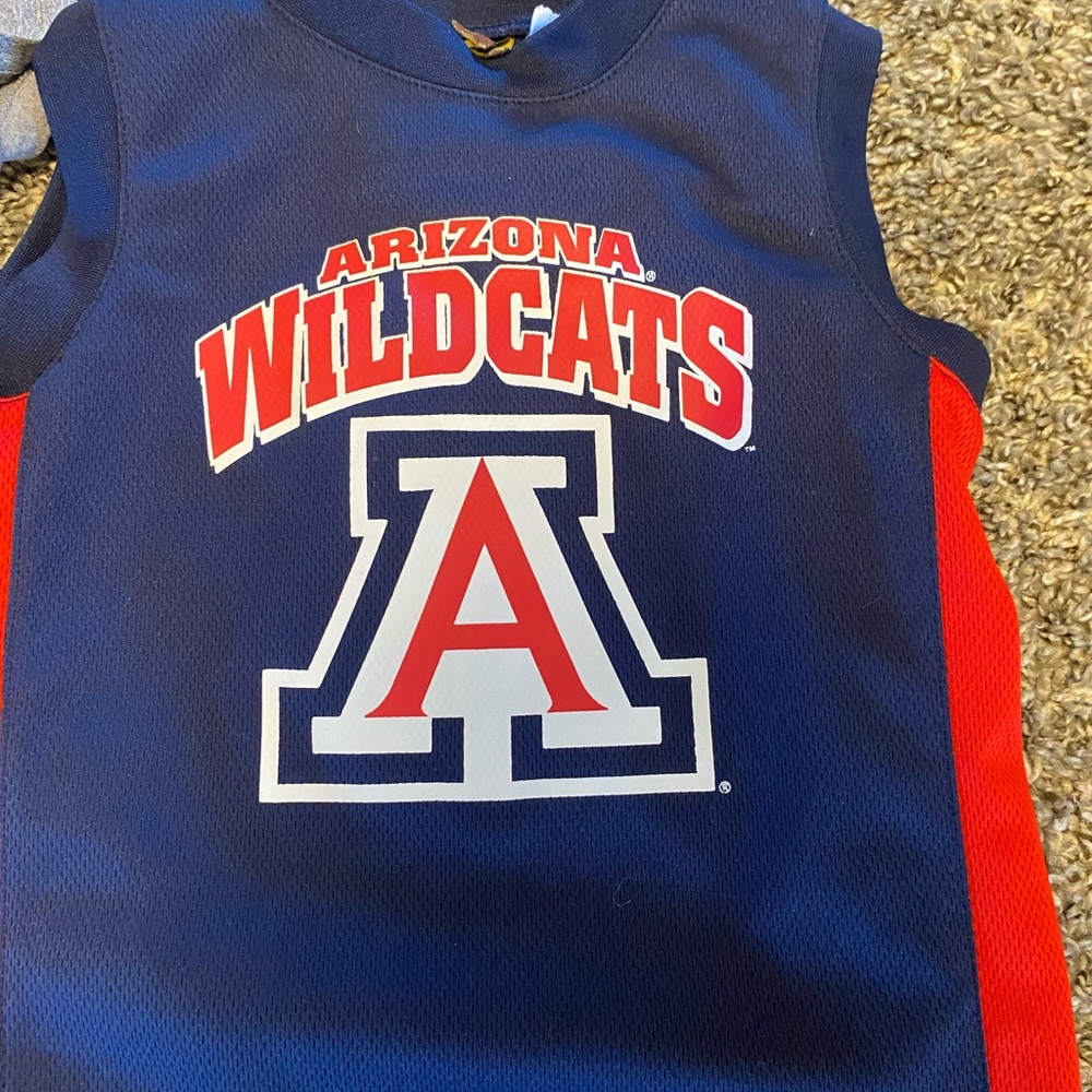 Arizona Wildcats Kids Short-Sleeve Tee & Tank Set - Gray & Navy/Red - Picture 2 of 5